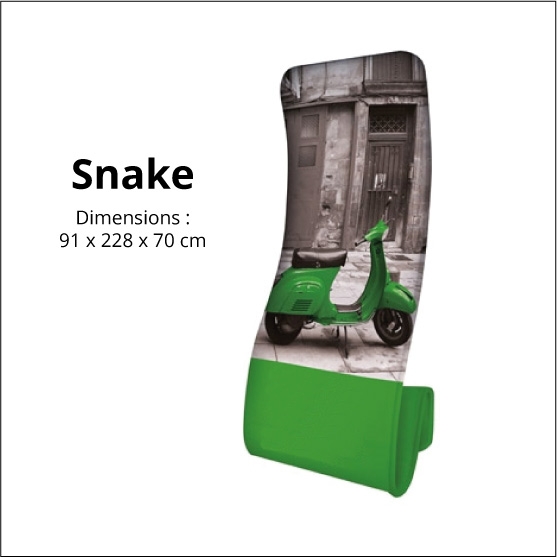 Nouveau produit : display textile Snake